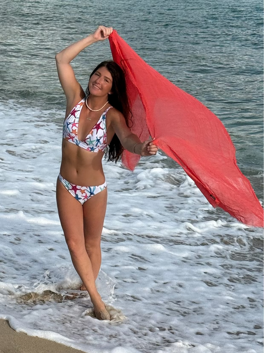 Multi-Colored Starfish Halter Top
