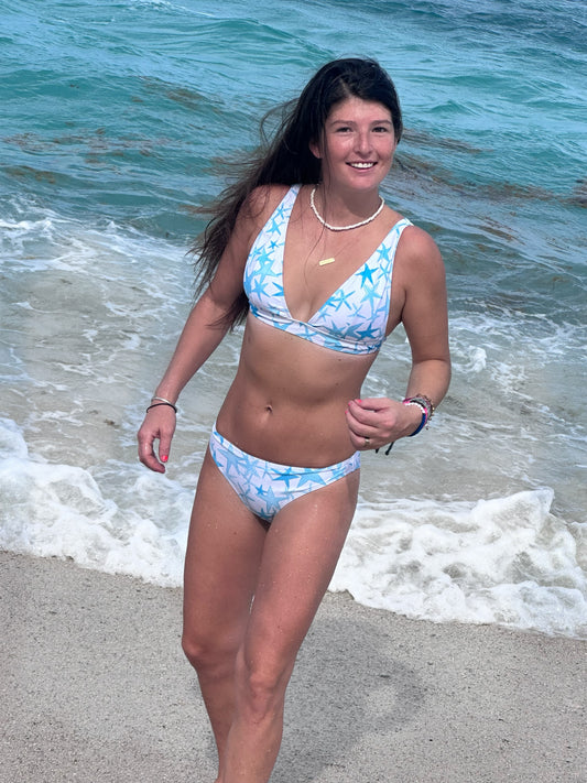 Blue Starfish Halter Top